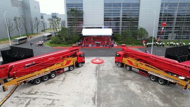 世界泵王“大阅兵”！电动化浪潮领先全球！三一混凝土机械新品品鉴会圆满成功！(图2)