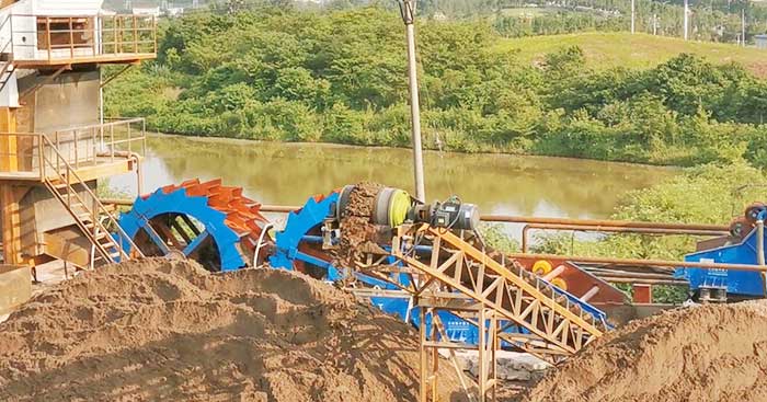 螺旋式洗砂机好还是轮式的好？一起来看现场(图3)