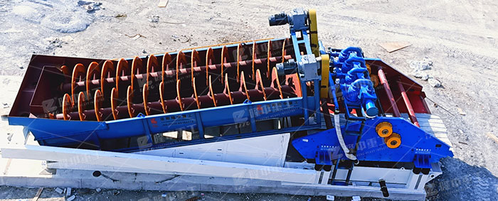 砂石升价,清洗不贵,螺旋洗砂机洗砂工艺流程(图2) 砂石升价,清洗不贵,螺旋洗砂机洗砂工艺流程(图2)