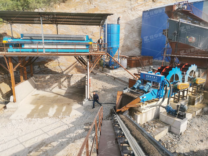 洗砂机的工作原理是什么？有生产现场没(图3)