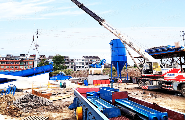 洗砂生产线中如何解决细砂回收机粉尘污染呢？(图1)