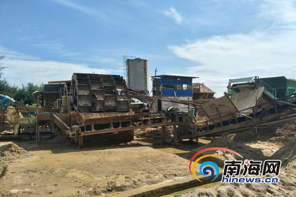 海口美兰区集中整治砂场查封2家调查处理3家(图2)