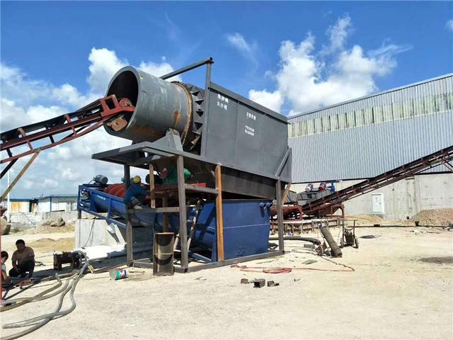 传统洗砂机设备安装现场图片(图7)