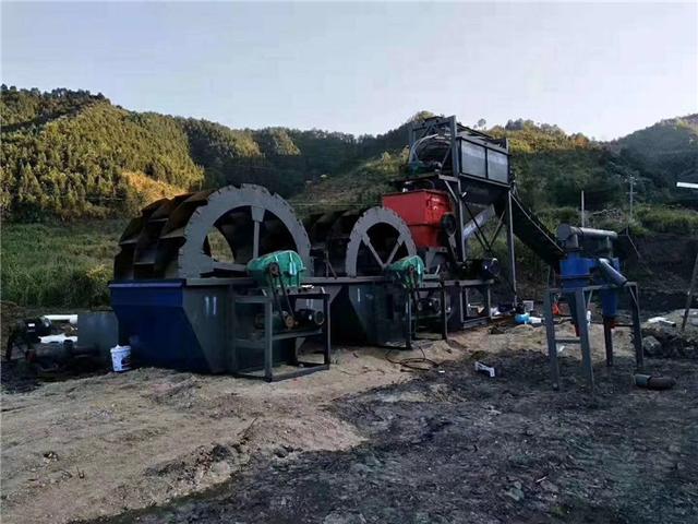 传统洗砂机设备安装现场图片(图5)