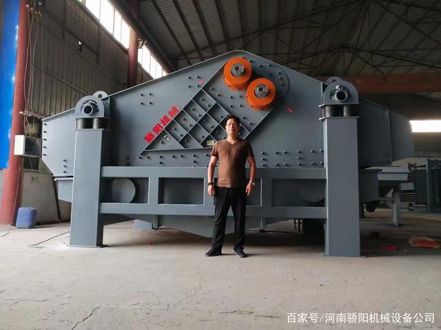 洗沙场振动脱水筛_水洗砂高频振动脱水机(图1)
