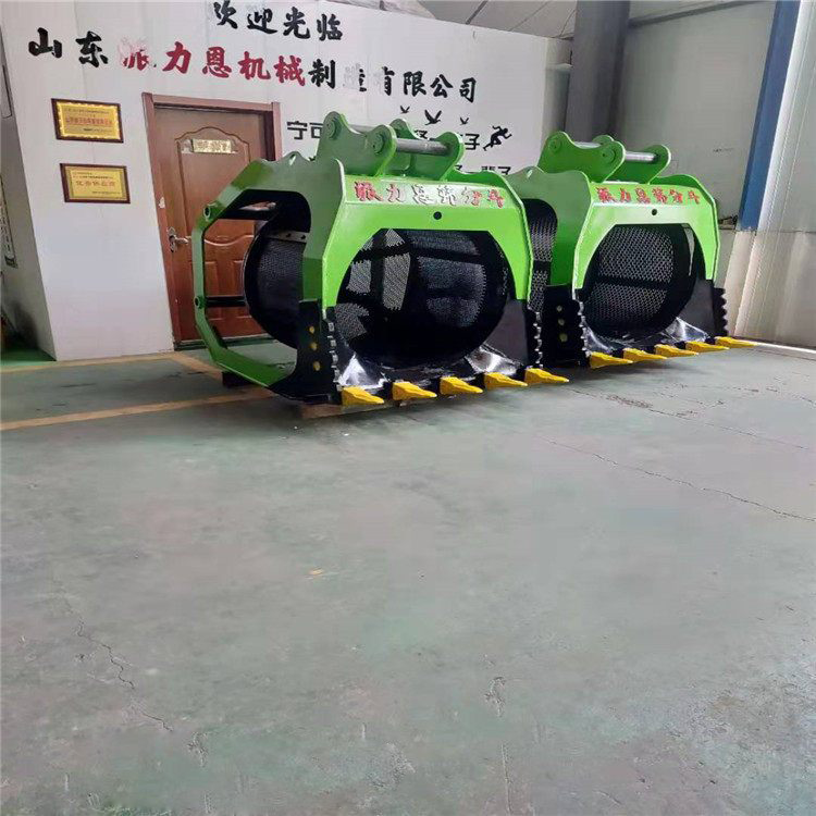 挖掘机I56石料筛分斗Z4Z6土石分离I872筛分铲斗(图1)