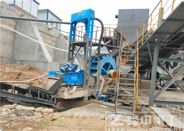 隆中新型水洗砂设备能时产达到多少吨？(图1)