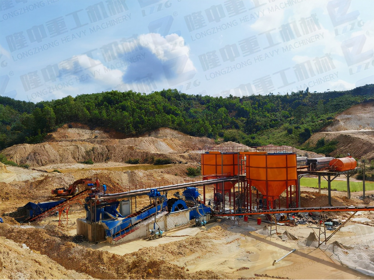 洗山砂用哪种洗砂机产量高？(图1)