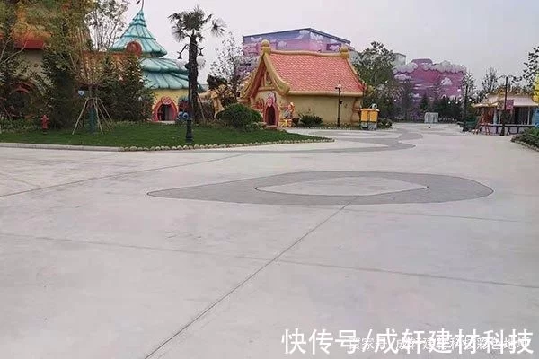 彩色混凝土洗砂艺术地坪施工单位(图4)