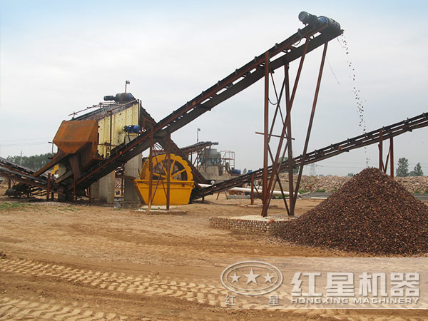 时产200吨鹅卵石制沙生产线配置及价格(图4)