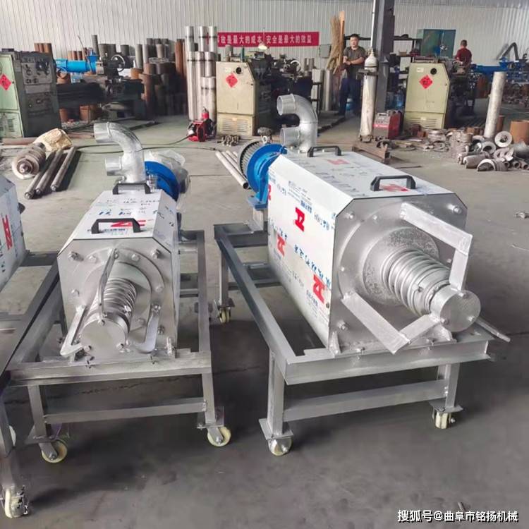 斜筛式猪粪分离机猪粪挤压脱水机(图1)