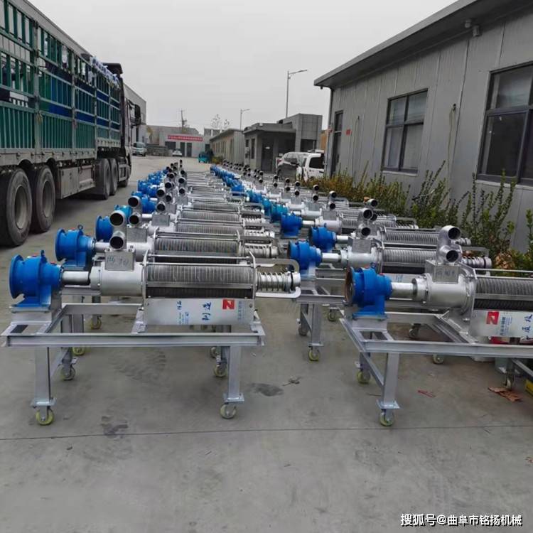 斜筛式猪粪分离机猪粪挤压脱水机(图2)