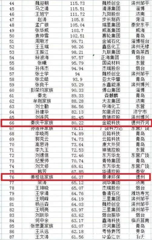 2021年山东创富榜排名，德百集团、景津压滤机等公司共9人入围(图4)