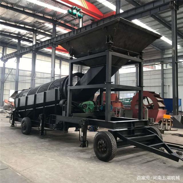 移动筛沙机设备，移动式无轴滚筒筛可靠吗？(图1)
