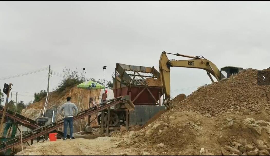 赣东矿机螺旋洗石机视频圆滚筒洗石机洗矿视频9米螺旋洗石机视频(图1)