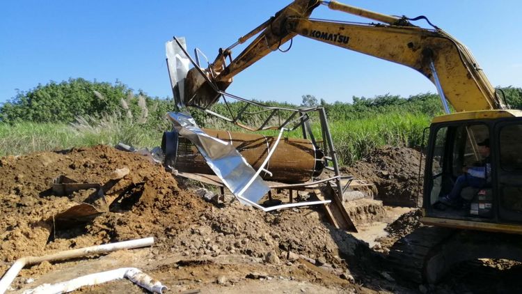 儋州市利剑行动重拳打击非法洗沙场(图20)