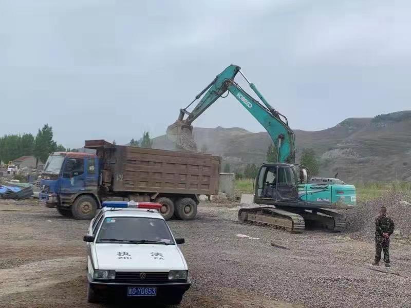 守住生态资源“红线”！青州庙子镇重拳整治私采滥挖和非法洗砂(图5)