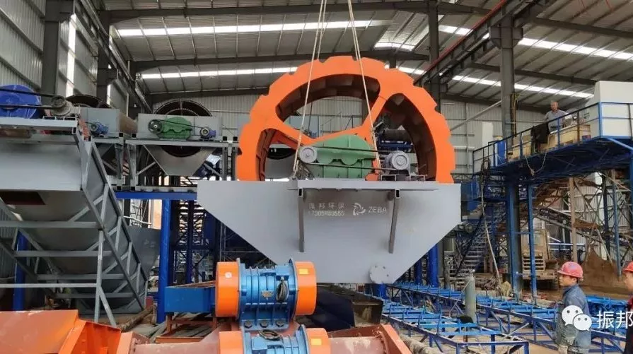 振邦干货为什么大型骨料生产线，都选择轮式洗砂机(图7)
