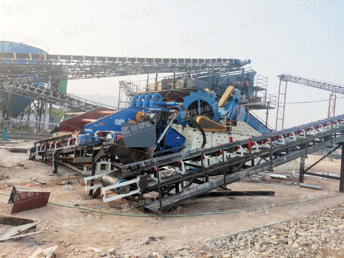 移动洗沙机方便快捷，可移动化强生产量高(图3)