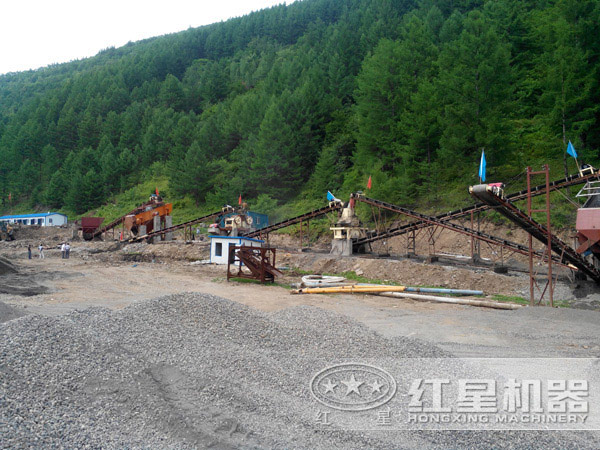 「矿机百科」山西小型花岗岩制砂生产线怎么配置的？(图1)