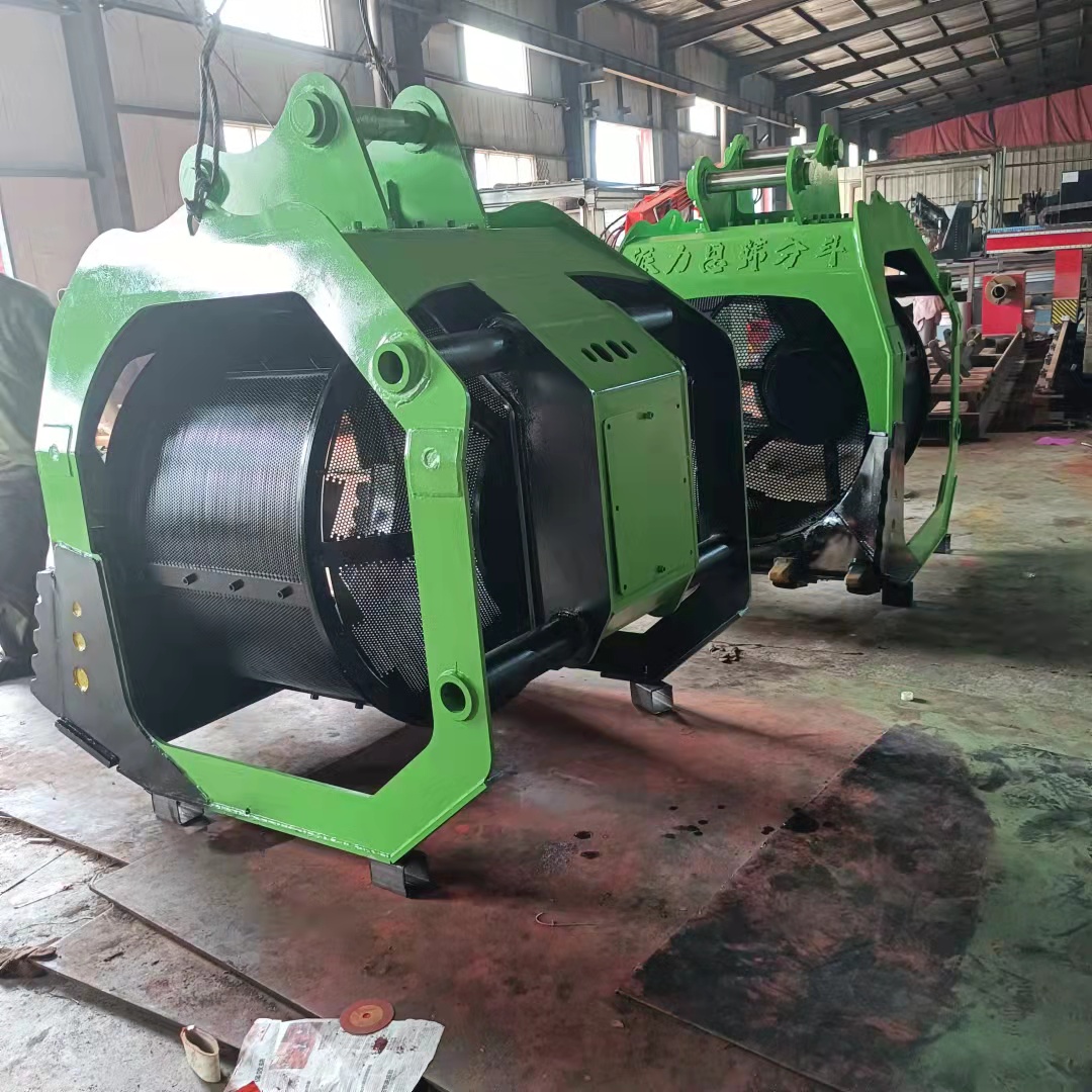 挖掘机筛分斗旋转沙石筛分斗干筛水洗两用(图3)