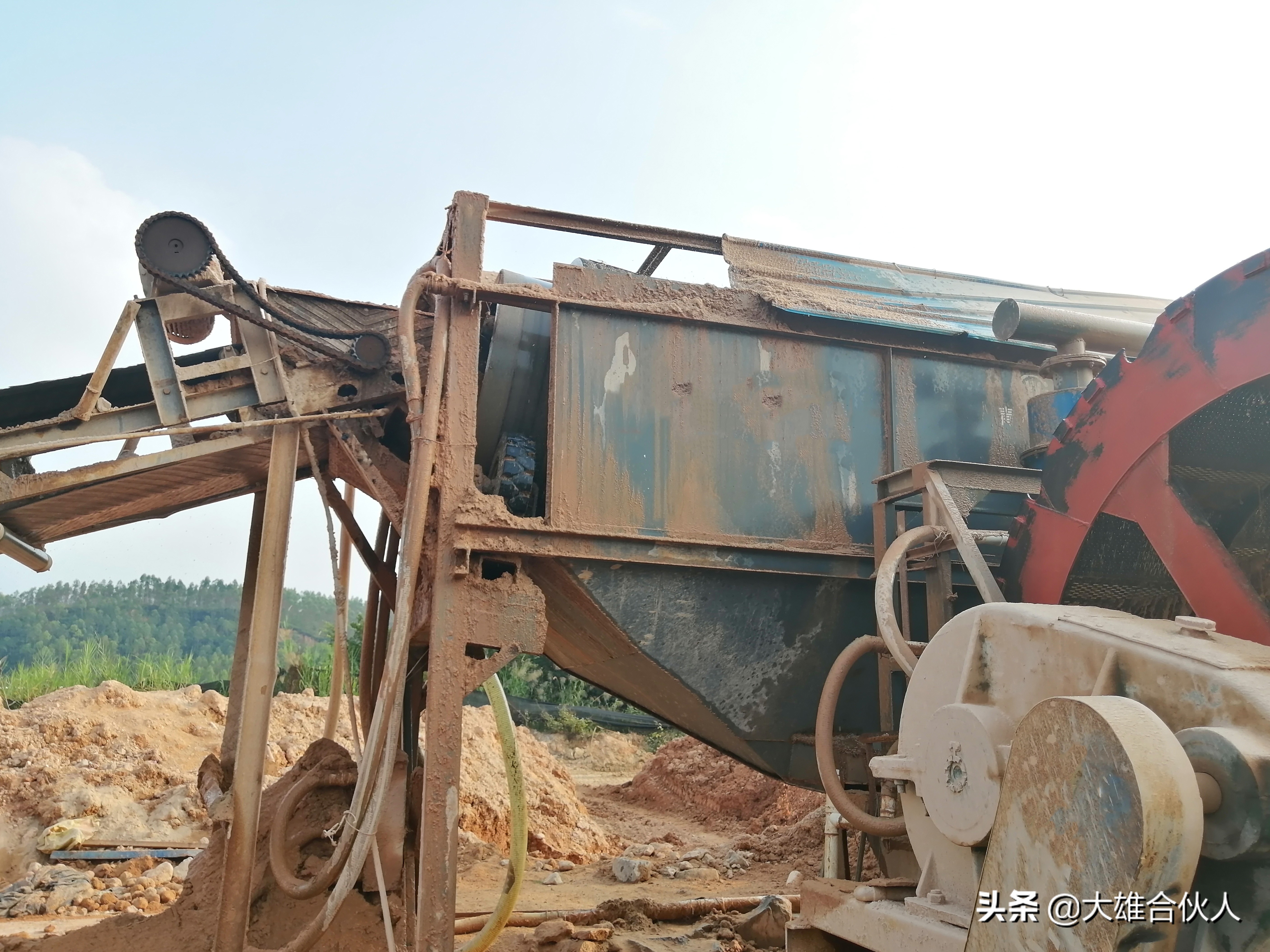 湖南永州洗砂场污水处理，带式泥浆压滤机现场(图4)