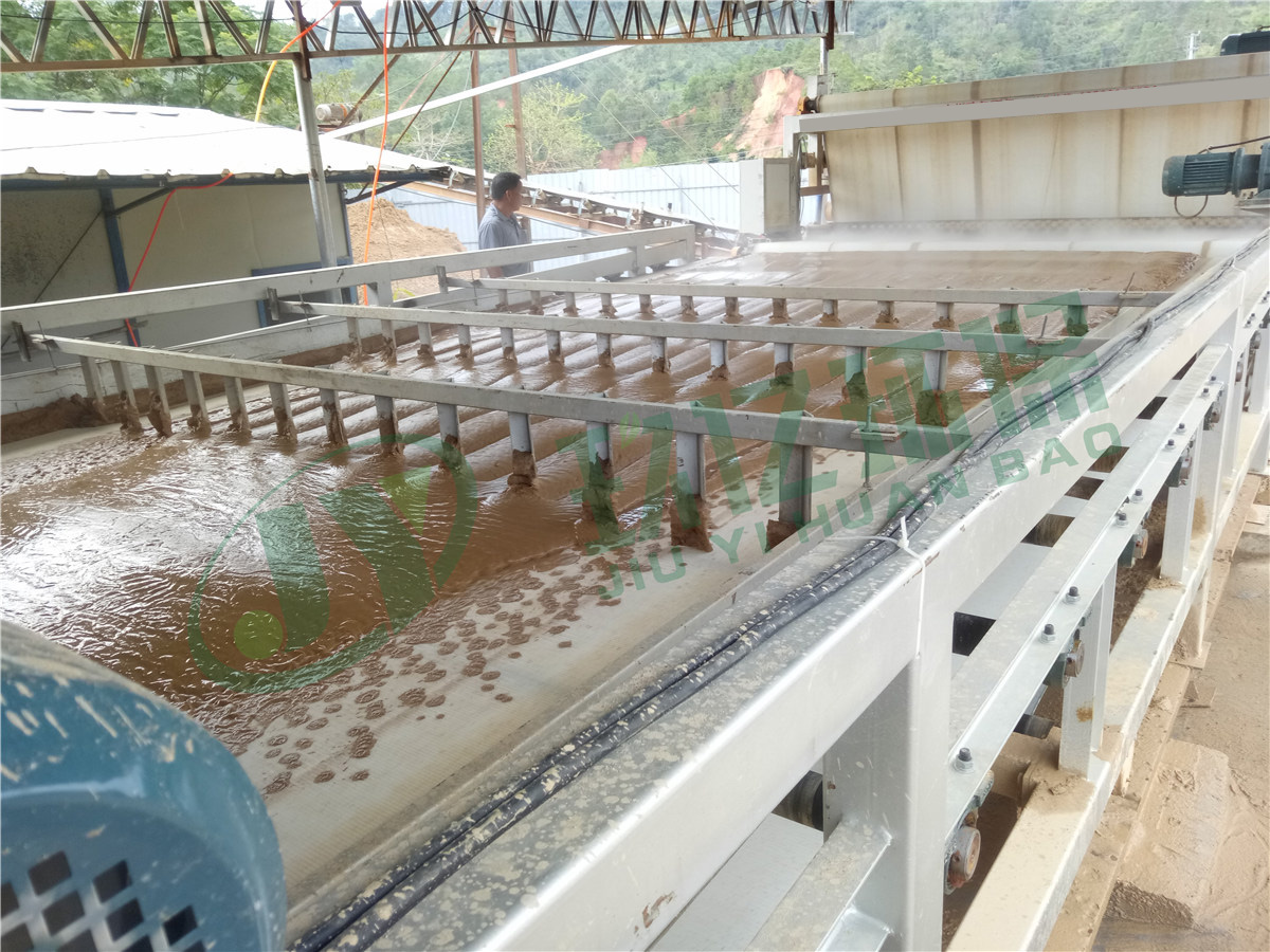 广东河源紫金洗山砂泥浆脱水设备运行效果(图5)