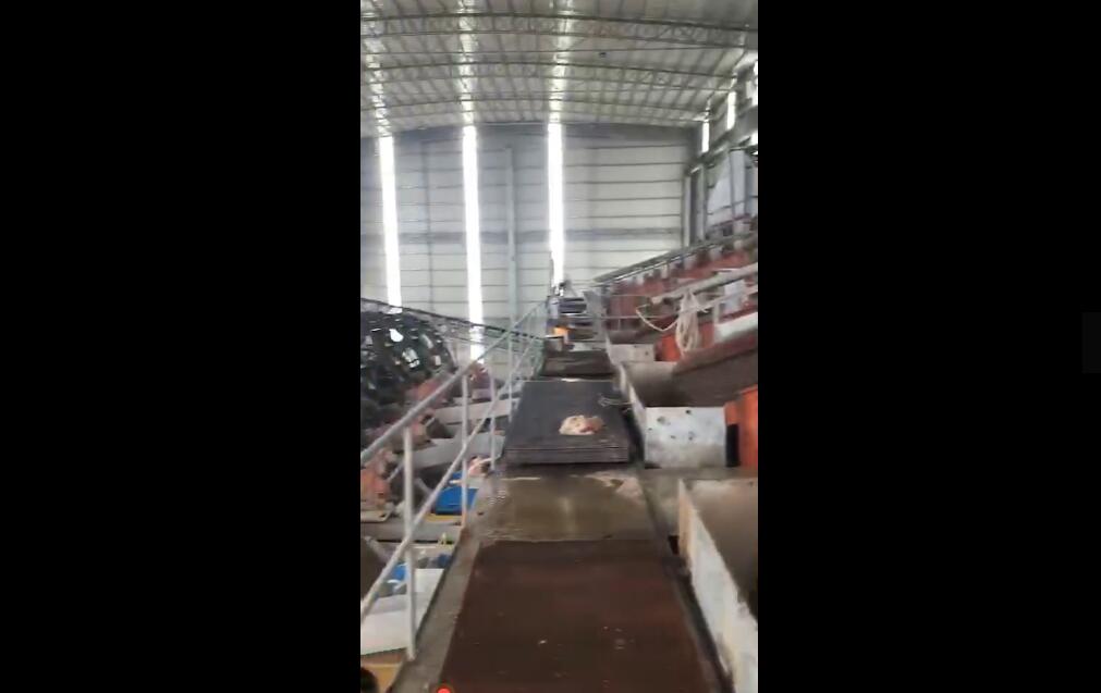 江西石城赣东矿机环保水洗沙机械设备视频轮斗式洗砂机生产视频(图3)
