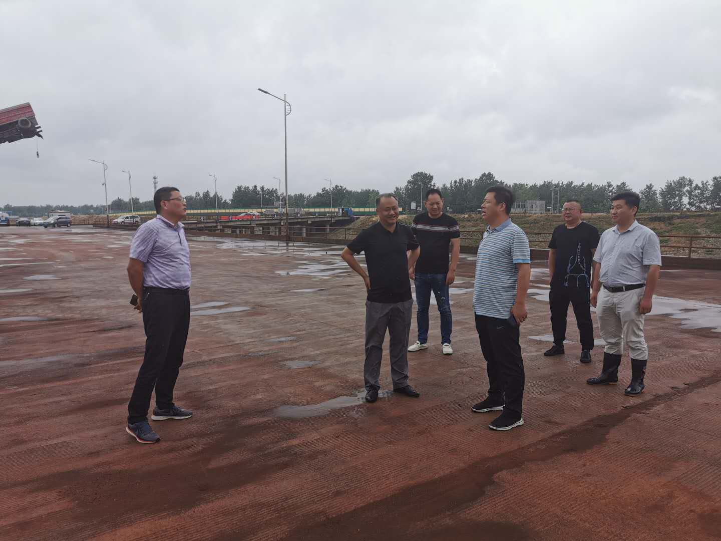 省生态环境厅对霍邱县突出环境问题整改情况进行现场督察(图1)