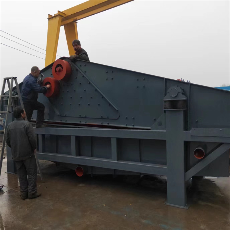 水洗砂脱水筛泥沙分离脱水干排直线筛(图2)