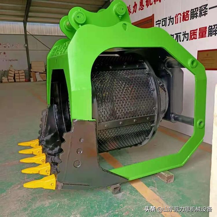 挖机转筒式筛分斗360度旋转筛分斗洗沙筛沙设备(图3)