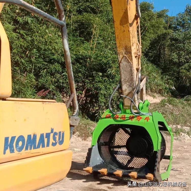 挖机转筒式筛分斗360度旋转筛分斗洗沙筛沙设备(图6)