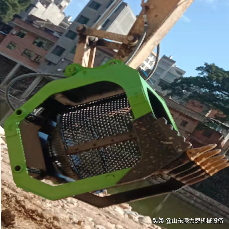 挖机转筒式筛分斗360度旋转筛分斗洗沙筛沙设备(图7)