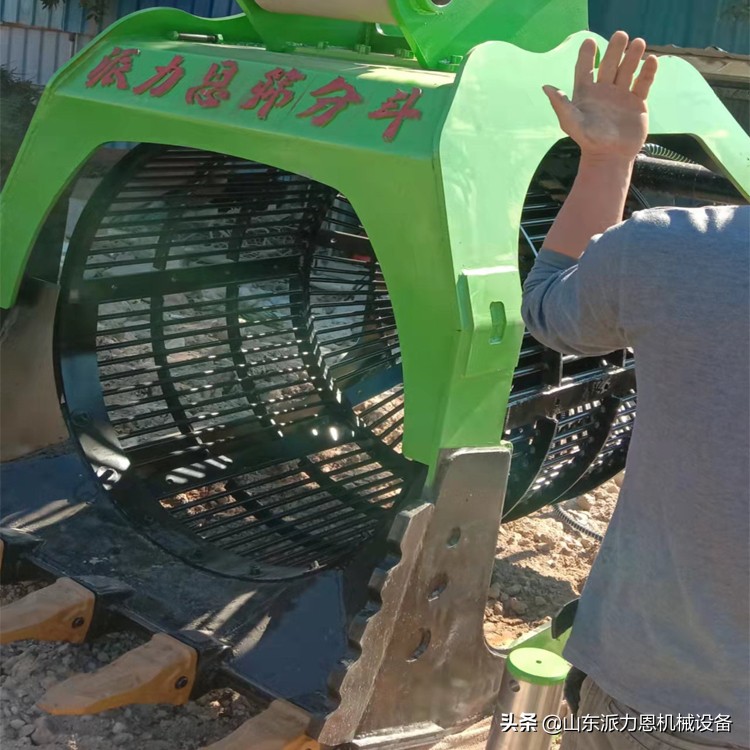 挖机转筒式筛分斗360度旋转筛分斗洗沙筛沙设备(图8)