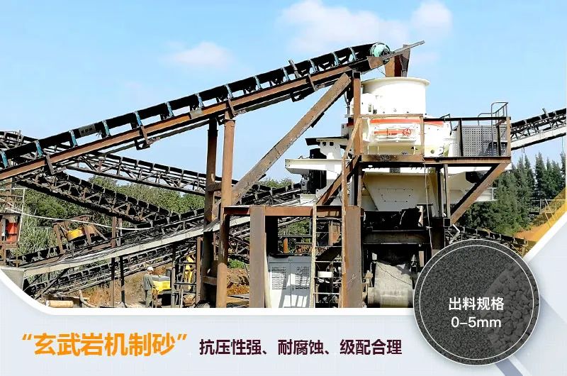 玄武岩石子加工成砂生产线配置方案(图7)