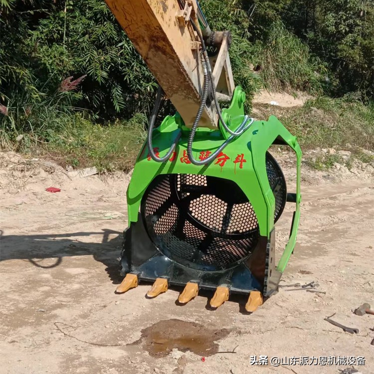 I85挖掘机滚筒筛分斗O544洗鹅卵石筛分斗4227泥土砂石清洗(图3)