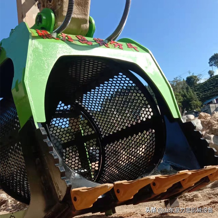 I85挖掘机滚筒筛分斗O544洗鹅卵石筛分斗4227泥土砂石清洗(图6)