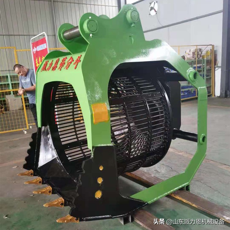 I85挖掘机滚筒筛分斗O544洗鹅卵石筛分斗4227泥土砂石清洗(图9)