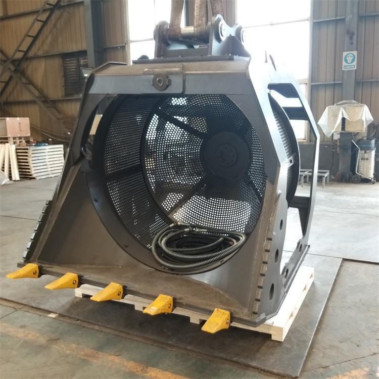 清理建筑垃圾旋转筛分斗鹅卵石筛选滚筒筛砂石旋转式筛分斗(图1)