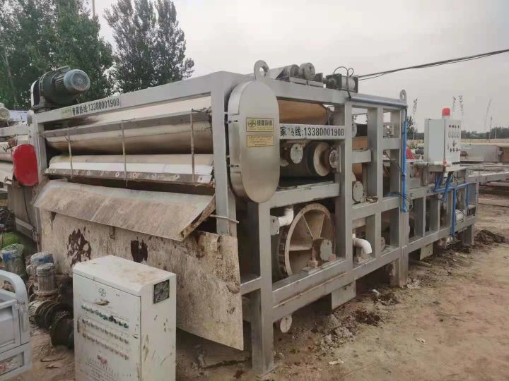 二手洗砂带式压滤机出售，二手污泥污水带式过滤机现货，型号齐全(图3)