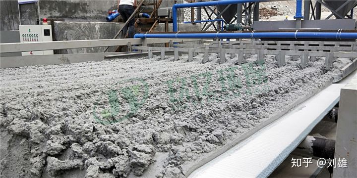 广西带式泥浆脱水机，洗砂污水处理现场(图2)