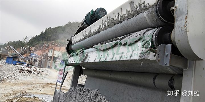 广西带式泥浆脱水机，洗砂污水处理现场(图4)