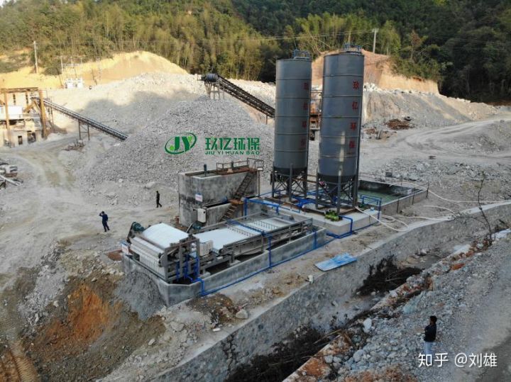 广西带式泥浆脱水机，洗砂污水处理现场(图7)