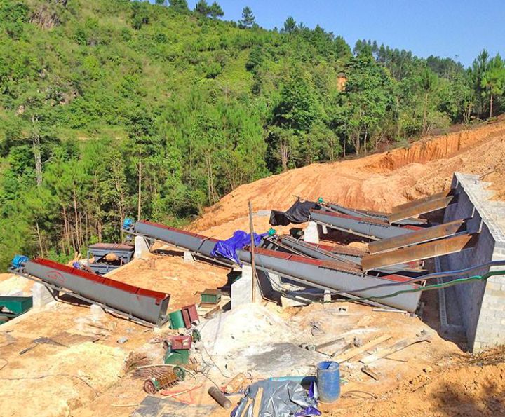 双螺旋洗矿机槽式双螺旋洗矿机(图3)