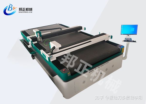 山东邦正机械设备，主营振动刀切割机、布料皮革下料机、全自动切割机、垫片切割机、软玻璃切割机、沙发切割机、PVP材料切割机以及服装、布料多层裁切割机（多层裁剪机）(图5)
