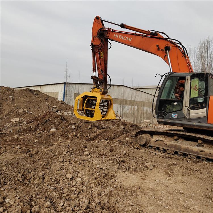 液压I56合金钢旋转筛分斗Z4Z6挖掘机筛石器I872筛沙(图1)