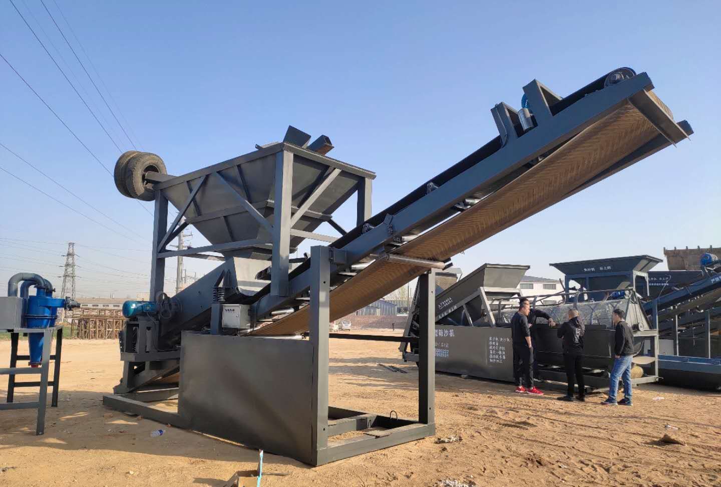 振动筛移动制砂机洗砂机细沙回收脱水一体机筛沙机(图6)