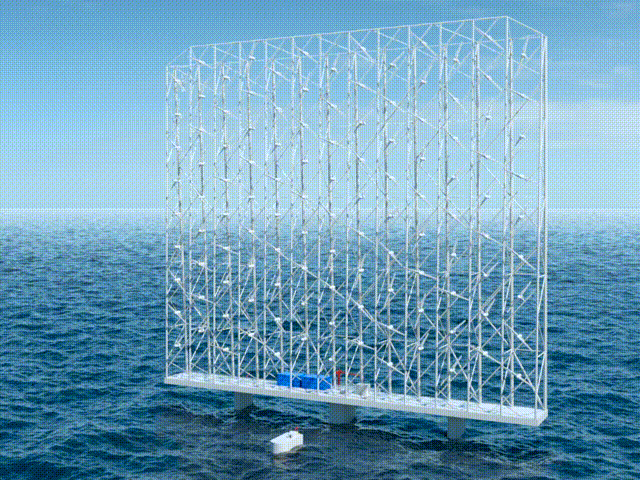 多叶轮浮式风电机组来了，由126台1MW机组组成！通用汽车投资！(图2)