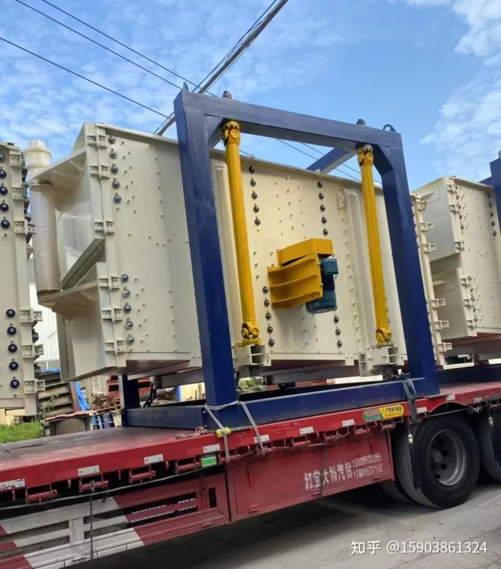 细沙的高频脱水振动筛机(图1)