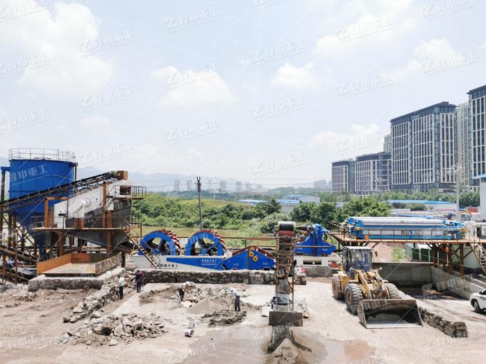 山沙洗砂生产线设计方案，都需要哪些设备？(图1)